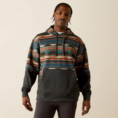 Ariat Men's Rust Color Block Hoodie