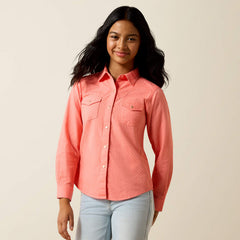 Ariat Girls Shell Pink Amanda Shirt