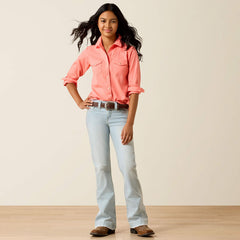 Ariat Girls Shell Pink Amanda Shirt