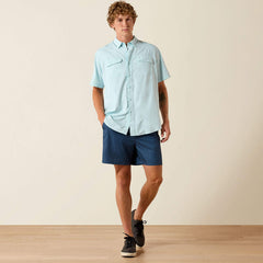 Ariat Men's VentTEK Outbound Classic Fit Blue Glow Shirt
