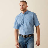 Ariat Men's Wrinkle Free Blissful Blue Cash Classic Fit Shirt