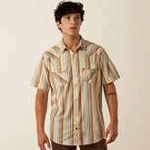 Ariat Men's Bandshell Stripe Retro Hawthorne Fitted Snap Shirt