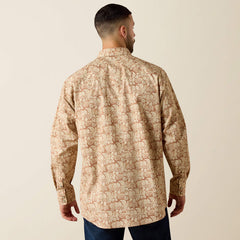 Ariat Men's Irish Creme Fynn Classic Fit Snap Shirt