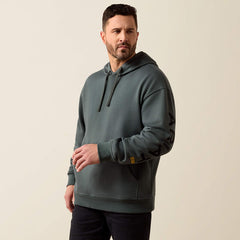 Ariat Men's Rebar Workman Graphic Hoodie | Steel Green
