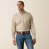 Ariat Men's Wrinkle Free Bartlet Classic Fit Shirt | Savannah Tan