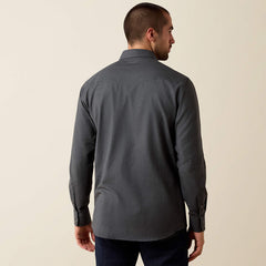 Ariat Men's Solid Twill Fitted Shirt | Charcoal Heather