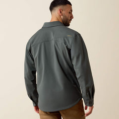 Ariat Men's Rebar DuraStretch Utility Softshell Shirt Jacket | Steel Green