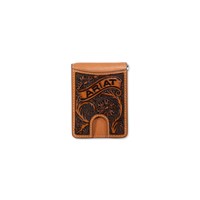 Ariat Men's Bifold Money Clip Western Wallet
