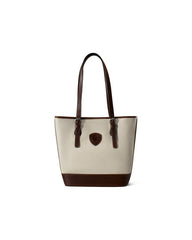Ariat Women's Sophie Cream Leather Tote Handbag