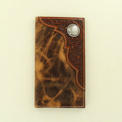 Ariat Embossed Corner Overlay Rodeo Wallet