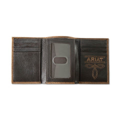 Ariat Men's Brown Trifold Wallet