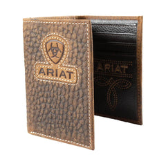 Ariat Men's Brown Trifold Wallet