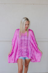 At The Poolside Orchid Blouse