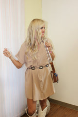 Ariat Ladies Chain Copper Oval Concho Belt