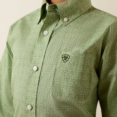 Ariat Boy's Loden Frost Green Smitty Shirt