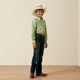 Ariat Boy's Loden Frost Green Smitty Shirt