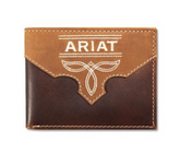 Ariat Men's Bifold Leather Brown Wallet