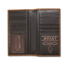 Ariat Men's Basketweave Leather Rodeo Wallet