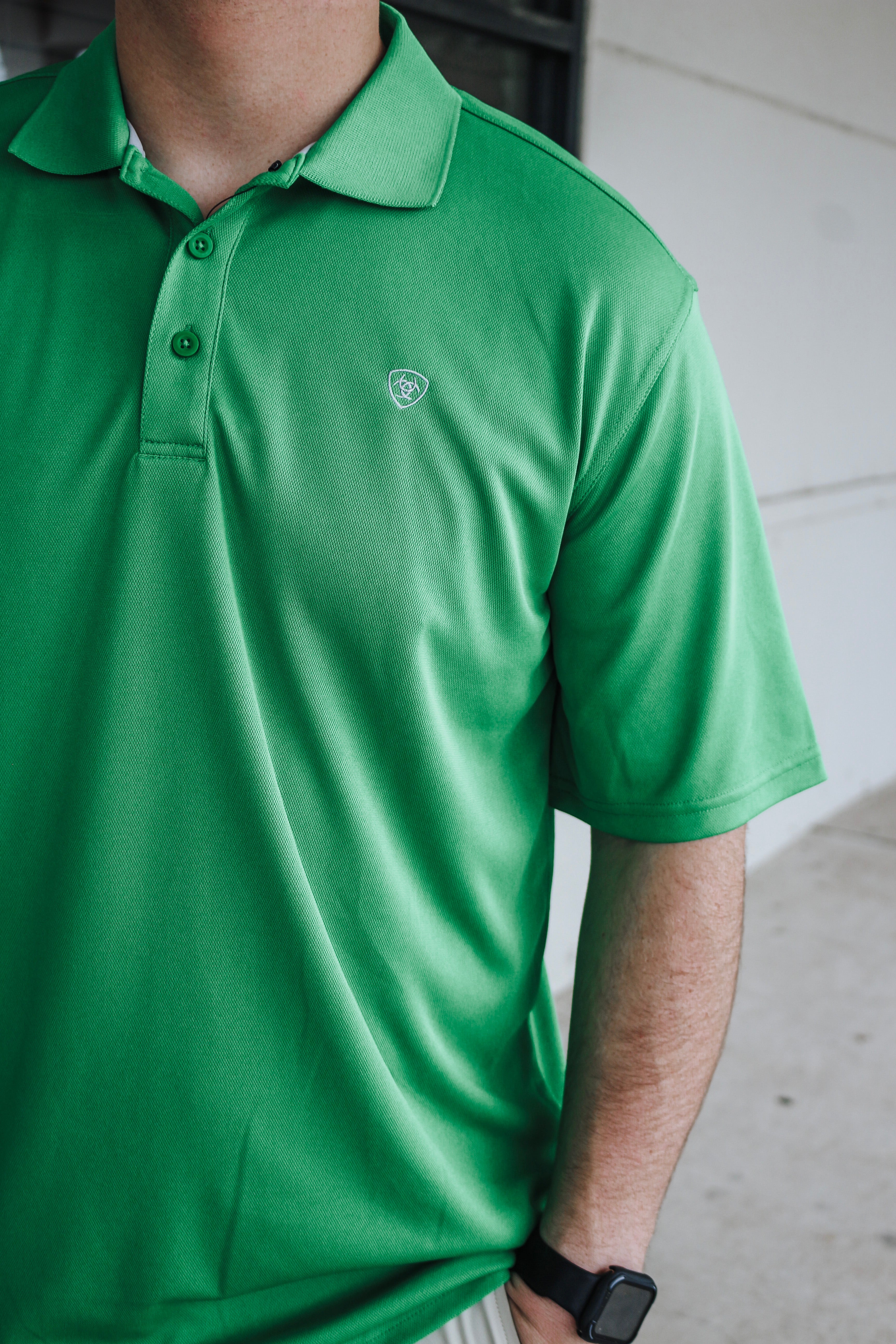 Ariat Men's TEK Polo- Fern Green