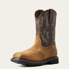 Arait Men's Sierra Steel Wide Square Toe Work Boot