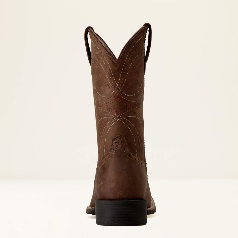 Ariat Brown Sport Wide Square Toe Cowboy Boot