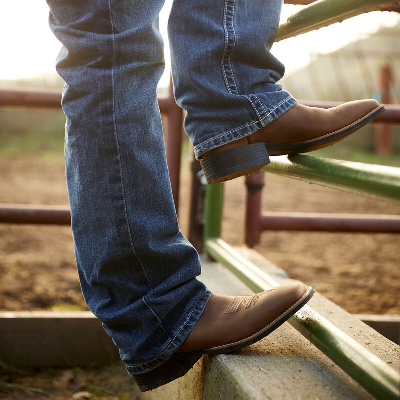 Ariat Brown Sport Wide Square Toe Cowboy Boot