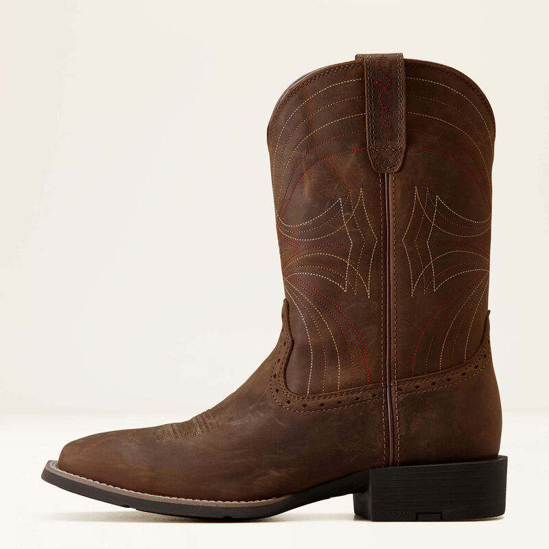 Ariat Brown Sport Wide Square Toe Cowboy Boot
