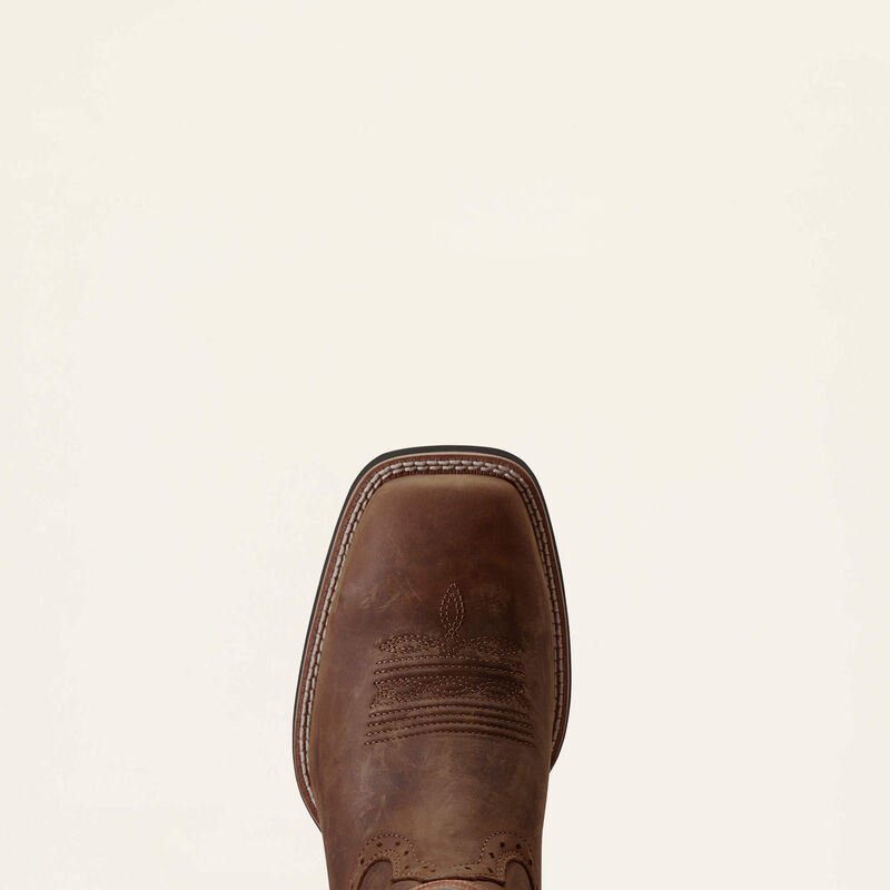 Ariat Brown Sport Wide Square Toe Cowboy Boot