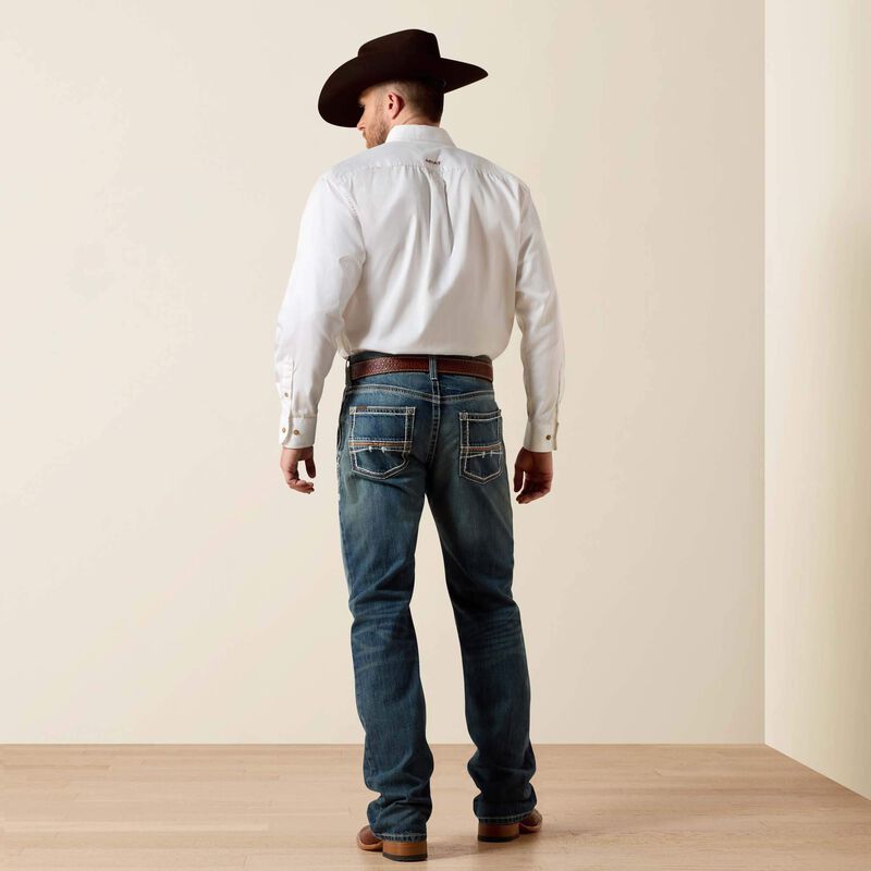 Ariat Men's M4 Coltrane Relaxed Fit Boot Cut Jeans | Durable 100% Cotton Denim