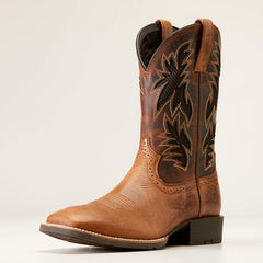 Ariat Men's Sport Cool VentTEK Dark Tan Cowboy Boot