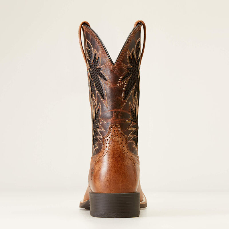 Ariat Men's Sport Cool VentTEK Dark Tan Cowboy Boot