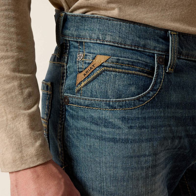 Ariat Men's M4 Low Rise Stretch Stockton Stackable Straight Leg Jean