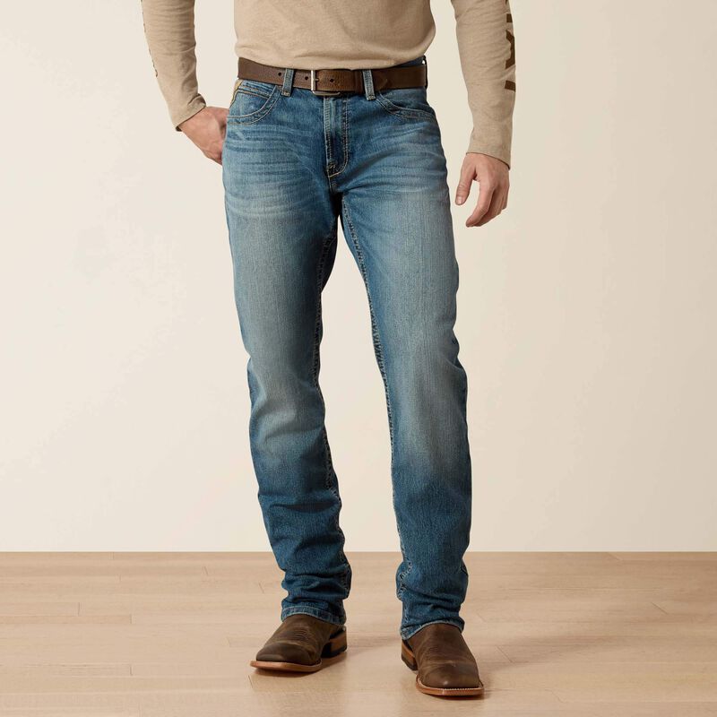 Ariat Men's M4 Low Rise Stretch Stockton Stackable Straight Leg Jean
