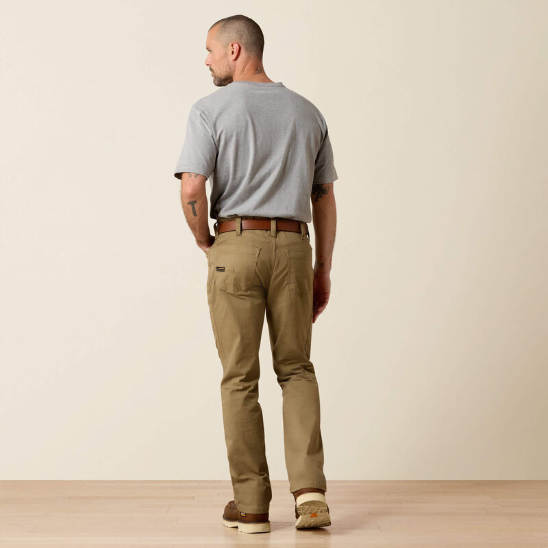 Ariat Men's Rebar M7 DuraStretch Made Tough Straight Khaki Pants