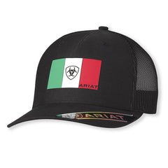 Ariat Men's Mexico Flag Black Cap
