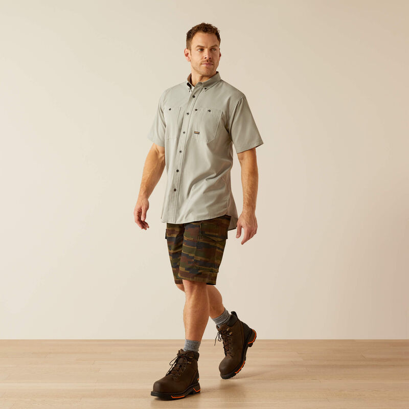 Ariat Wild Dove Rebar Made Tough 360 Airflow Work Shirt