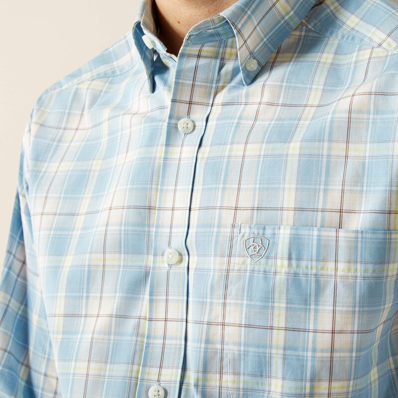 Ariat Men's Pro Series Light Blue Casper Classic Fit Shirt