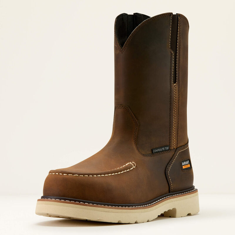Ariat Men's Rebar Lift Pull On Moc Toe Composite Toe Work Boot