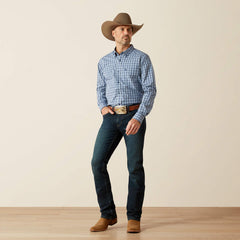 Ariat Men's Blue Pro Series Stephen Long Sleeve Shirt
