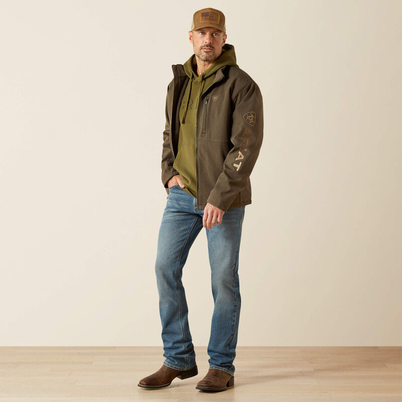 Ariat Men's Earth Green Logo Softshell Jacket