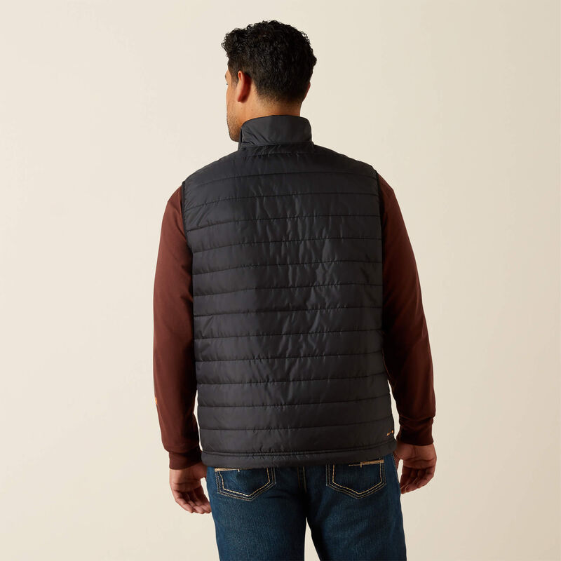 Ariat Men's Black Rebar Cordura Ripstop Lightweight Insulated Vest