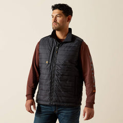 Ariat Men's Black Rebar Cordura Ripstop Lightweight Insulated Vest