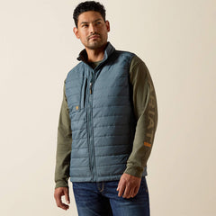 Ariat Men's Dark Slate Rebar Cordura Ripstop Lightweight Insulated Vest