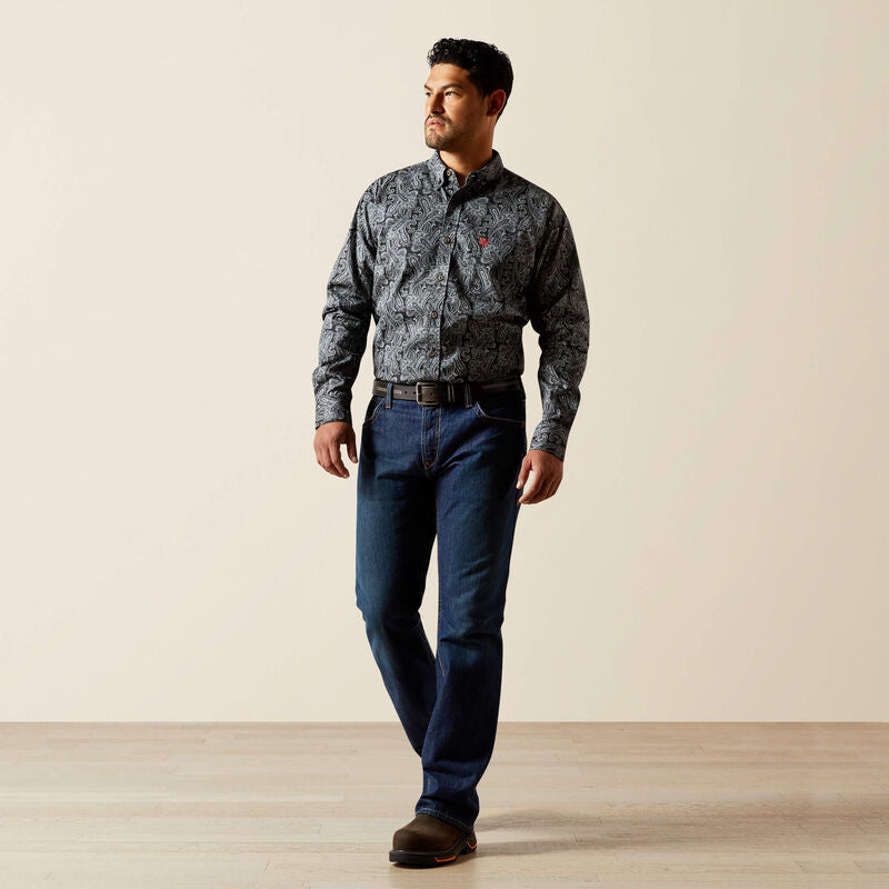 Ariat Men's Black FR Bogart Classic Fit Work Shirt