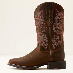 Ariat Women's Round Up StretchFit Wide Square Toe Western Boot