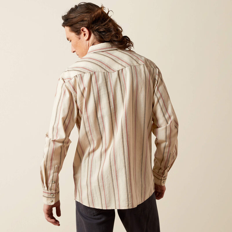 Ariat Men's Off White Hines Retro Fit Shirt