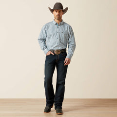Ariat Men's Dark Teal Pro Series Townes Classic Fit Shirt