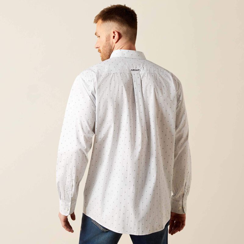 Ariat Men's Grey Wrinkle Free Avery Classic Fit Shirt