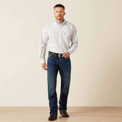 Ariat Men's Grey Wrinkle Free Avery Classic Fit Shirt
