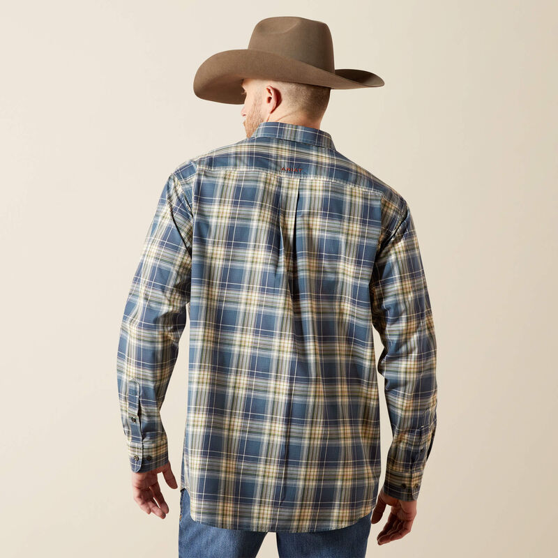 Ariat Men's Pro Series Welch Dark Blue classic Fit Shirt